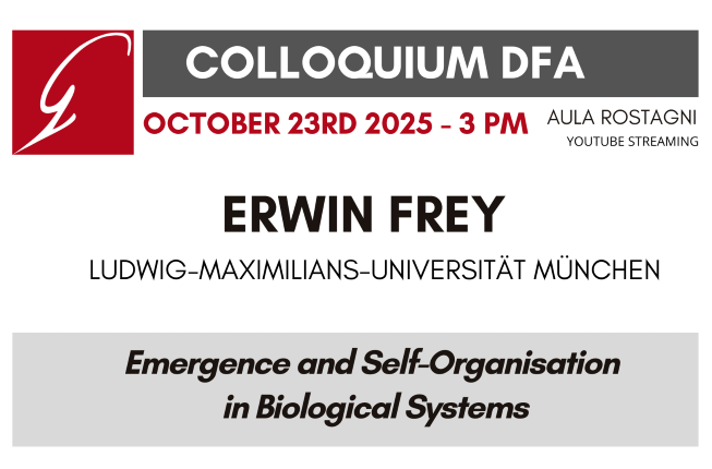 Collegamento a Colloquium 23 October 2025 - Emergence and Self-Organisation in Biological Systems